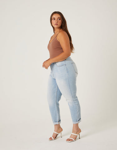 Plus Size Classic Mom Jeans