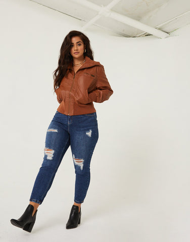 Plus Size Game Changer Distressed Jeans